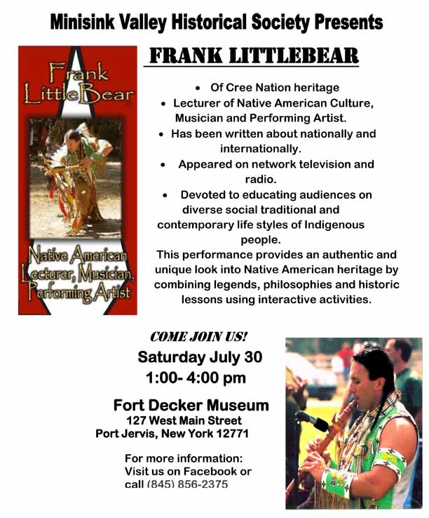 Frank LittleBear Press Release