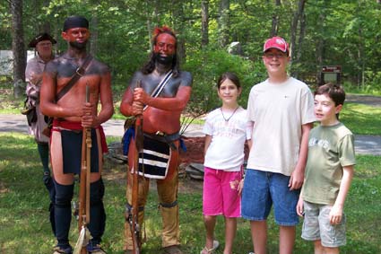 C.A.R. members learn about American Indians who fought at the Battle of Minsink.
