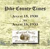 PIKE COUNTY TIMES - 1930-1933