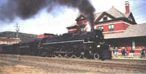 train in front of the Erie Depot